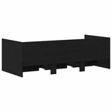 Daybed with Headboard Black Oak 90 x 200 cm Engineered Wood 3333995