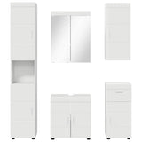 Bathroom Furniture Set TULUM 5 pcs White 60 x 34 x 63 cm 3398054