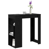 Bar Table Black Oak 102 x 50 x 103.5 cm Engineered Wood 8003918