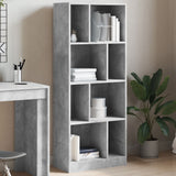 Bookcase Concrete Grey 57x28.5x141 cm Engineered Wood 847999