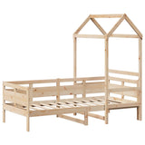 Day Bed with Roof without Mattress 80x200 cm Solid Wood 3282290