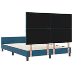 ZNTS Bed Frame Dark Blue 140x200 cm Velvet 3345015
