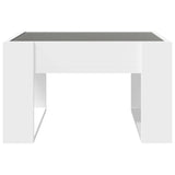 Coffee Table with Infinity LED White 50x53x30 cm 847623