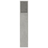 Headboard Cabinet Concrete Grey 200x18.5x104.5 cm 811956