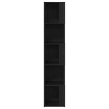 Corner Shelves Black Oak 33 x 33 x 164.5 cm Engineered Wood 862693