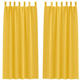 Blackout Curtains with Rings 2 pcs Mustard Yellow 245 x 140 cm 4107616