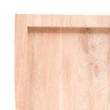 Wall Shelf 120x60x cm Untreated Solid Wood Oak 363579
