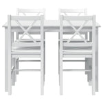 5 Piece Dining Set White 240883