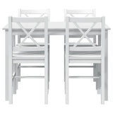 5 Piece Dining Set White 240883