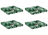 4-Piece Seat Cushions VUGHT 4 pcs 100% Polyester Leaf Pattern 946290