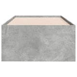 Daybed with Drawers without Mattress Concrete Grey 90x190 cm Single 3280884