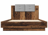 Bed Frame with LED Old Wood 80 x 200 cm Engineered Wood 3429664