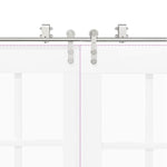 Sliding Door Hardware Kit 183 cm Stainless Steel Silver 3295761