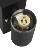 Outdoor Wall Light 2 pcs Black 7 x 10 x 22 cm 4005998