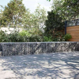 Gabion Basket with Cover 900x100x50 cm Galvanised Iron 3295186