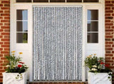 Fly Curtain Grey and Black and White 118x220 cm Chenille 4004882