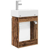 Bathroom Vanity Unit with Tap Old Wood 45.5 x 25.5 x 84 cm 889499