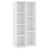 Book Cabinet White 50x25x106 cm Engineered Wood 801107