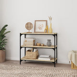 Book Cabinet Sonoma Oak 80x33x70.5 cm Engineered Wood and Steel 819338