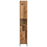 Bathroom Cabinet with Drawer Old Wood 31.5 x 33 x 190 cm 883412