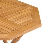 5 Piece Garden Dining Set Solid Teak Wood 3059582