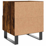 Bedside Cabinets 2 pcs Smoked Oak 40x35x47.5 cm Engineered Wood 827495