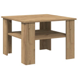 Coffee Table Artisan Oak 60x60x42 cm Engineered Wood 855795