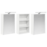 Bathroom Cabinet Set 3 pcs 126 x 16 x 62.5 cm Engineered wood 3403832