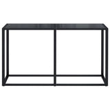 Console Table Black Tempered glass, powder-coated steel 331675