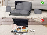 4-Piece Luggage Set with 2 Handbags & 8-Piece Toiletry Kit Durable PP Suitcase 20923247