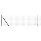 Welded Wire Fence with Concrete Base 25 x 0.6 m 3350932