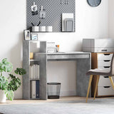 Desk with Shelf Concrete Grey 100 x 40 x 90 cm Engineered Wood 869317