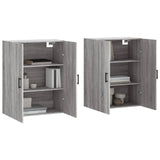 Wall Mounted Cabinets 2 pcs Grey Sonoma 69.5x34x90 cm 3195633