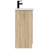 Bathroom Vanity with Sink Sonoma Oak 42 x 40 x 84.5 cm 889996