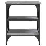 ZNTS Side Tables 2 pcs Grey Sonoma 40x42x50 cm Engineered Wood 825779