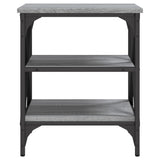 ZNTS Side Tables 2 pcs Grey Sonoma 40x42x50 cm Engineered Wood 825779