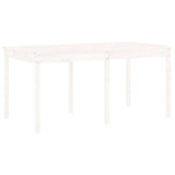Garden Dining Set White Solid pine wood Durable Garden Dining Set 3157722