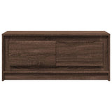 Coffee Table with LED Lights Brown Oak Engineered Wood 851990