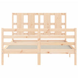 Bed Frame without Mattress 120x200 cm Solid Wood 3194111