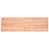 Bathroom Countertop Light Brown 200x60xcm Treated Solid Wood 3156175