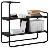 Console Table Black Oak 80 x 35 x 75 cm Engineered Wood 8007557