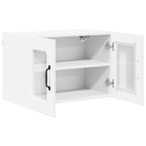 Wall Glass Cabinet PORTO 2 pcs White 60 x 31 x 40 cm 885316