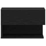 Bedside Cabinet 2 pcs Black Oak 46 x 30 x 30 cm Engineered Wood 862735