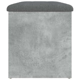 Storage Bench Concrete Grey 82x42x45 cm Engineered Wood 835050