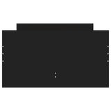 Bed Frame without Mattress Black 75x190 cm Small Single Small Single 3207386