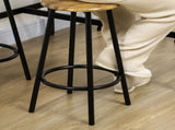 Five-Piece Industrial-Style Bar Table Set - Brown/Black T3398P341455
