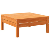 Garden Footstool Wax Brown Solid Wood Pine 838016