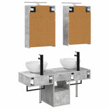 Bathroom Cabinet Set 5 pcs Concrete Grey Engineered Wood 3406282