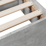 Bed Frame with Drawers without Mattress Concrete Grey 120x200 cm 3280303