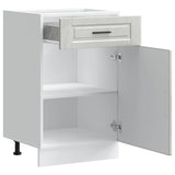 Kitchen Base Cabinet Porto Concrete Grey Engineered Wood 853961